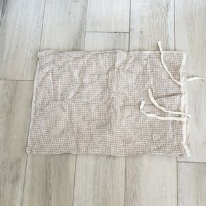 NORDSTROM AT HOME Beige Honeycomb Textured Linen Pillow Sham Standard 19” X 27”
